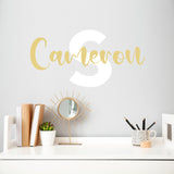 Custom Name and Monogram Wall Decal