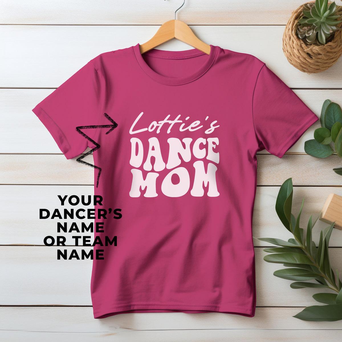 Custom Name Dance Mom Basic Unisex T-Shirt