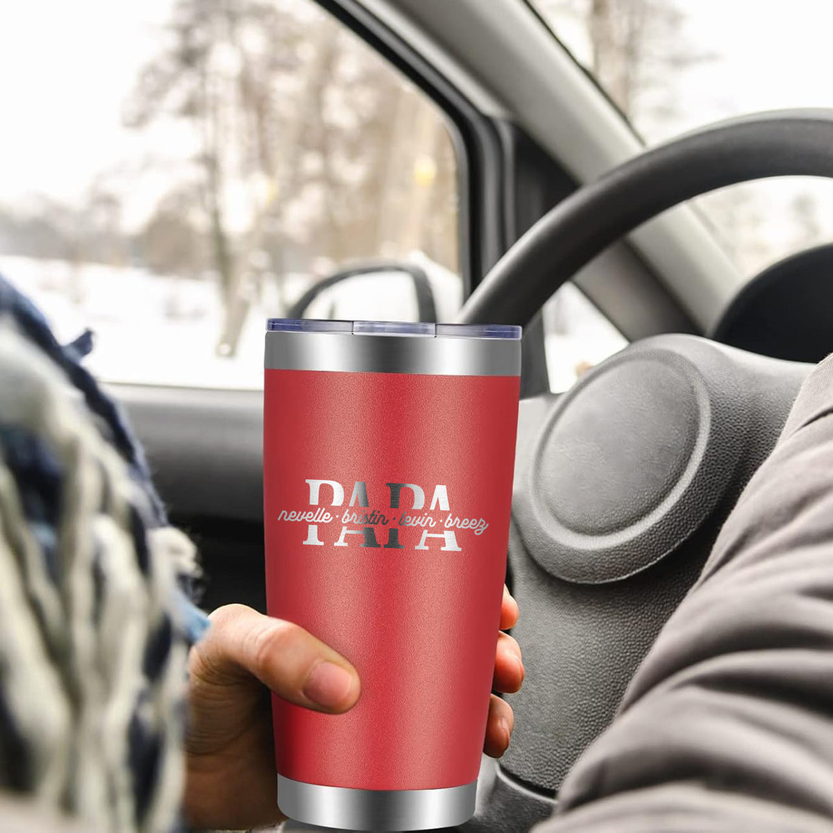 Custom Engraved Father's Day 20 oz Stainless Steel Tumbler
