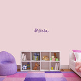 Custom Funky Name Wall Decal 24" wide x 7" tall Sample Image