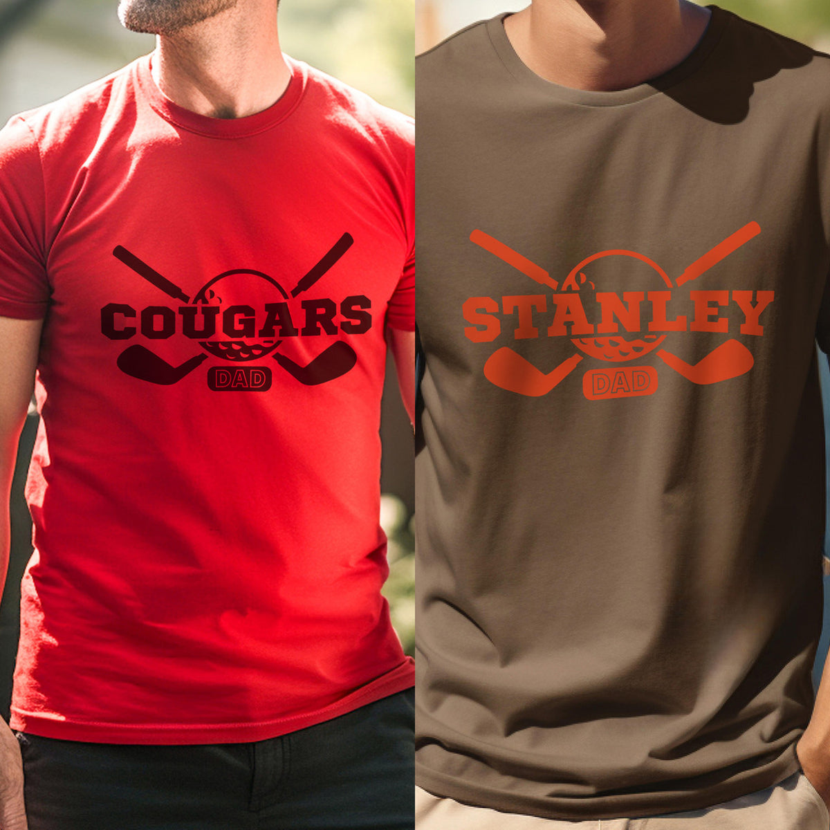 Custom Golf Dad Basic Unisex T-Shirt