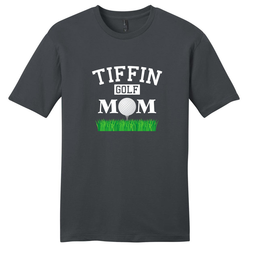Charcoal Custom Golf Mom T-Shirt