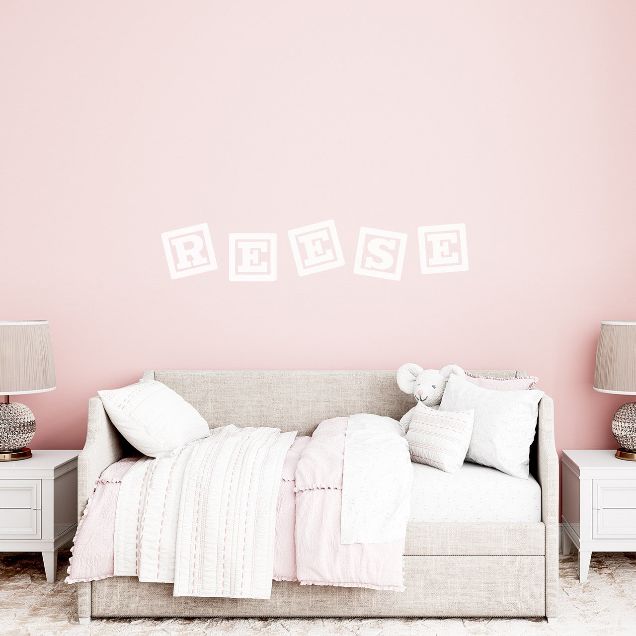 Custom Kids Letter Block Name Wall Decal