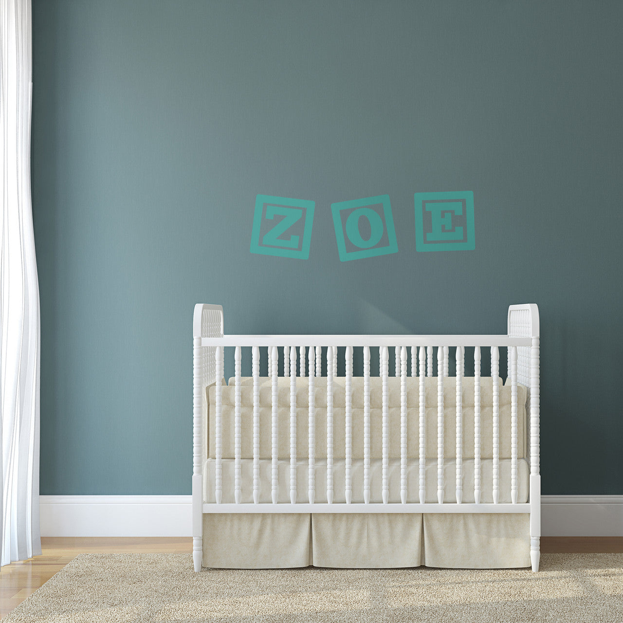 Custom Kids Letter Block Name Wall Decal
