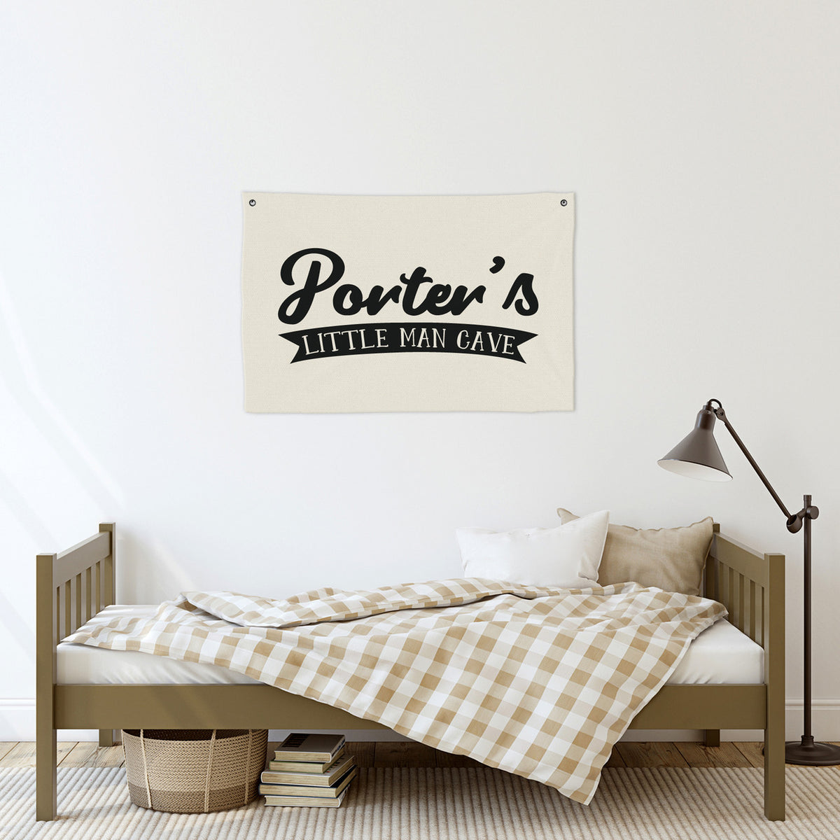 Custom Little Man Cave Canvas Banner