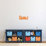 Custom Little Man Cave Wall Decal 18" wide x 8" tall Sample Image