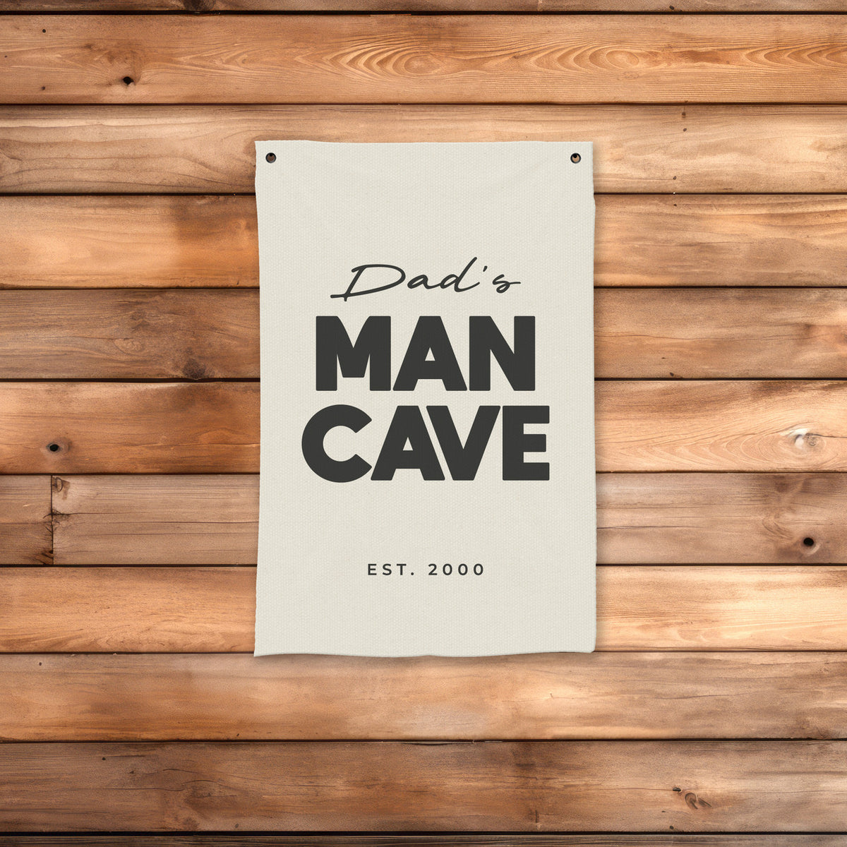 Custom Man Cave Canvas Banner