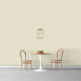 Custom Name Mason Jar Wall Decal 8" wide x 12" tall Sample Image