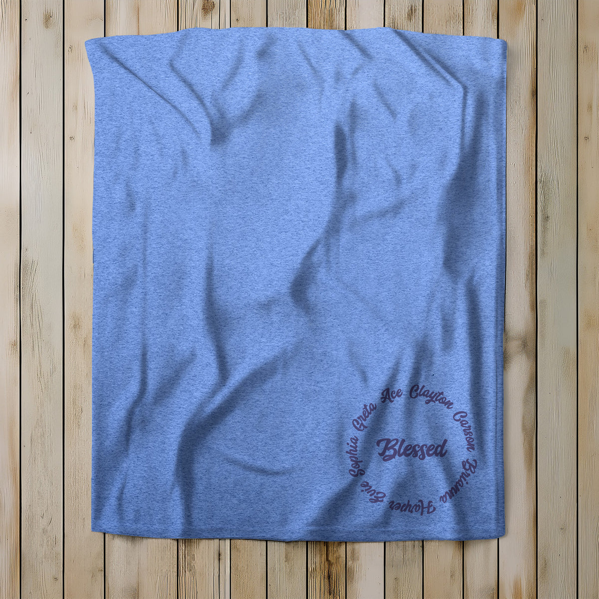 Custom Names Blessed Sweatshirt Blanket