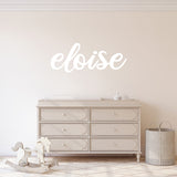 Custom Script Name Wall Decal