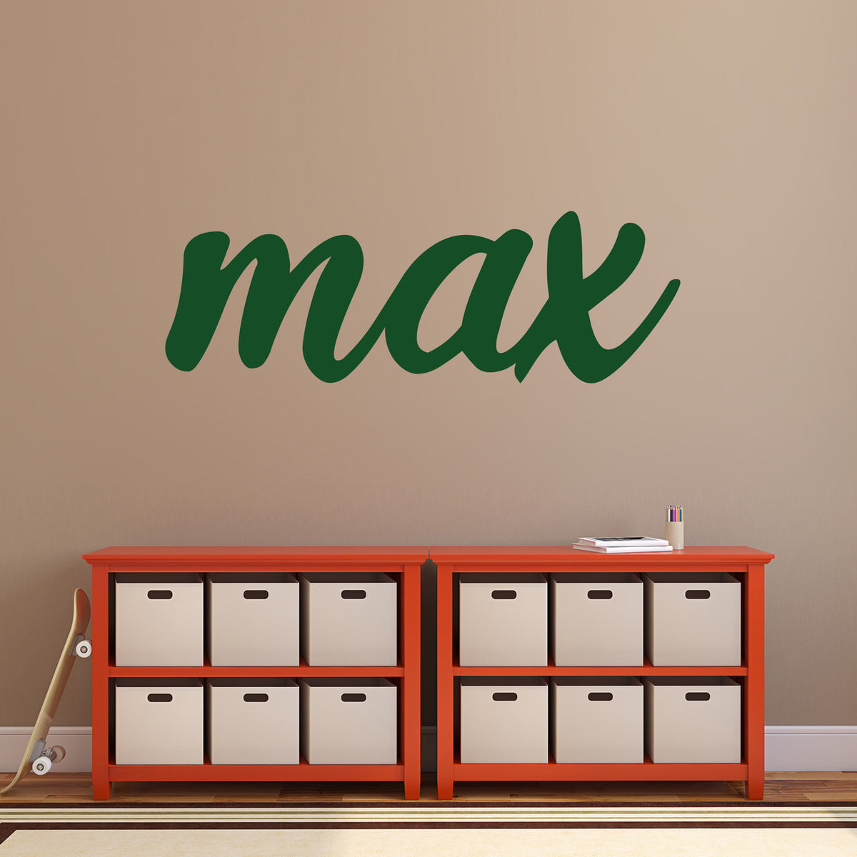 Custom Script Name Wall Decal
