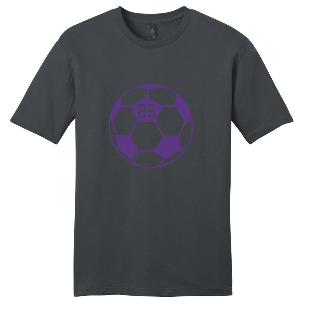 Charcoal Custom Soccer Ball T-Shirt