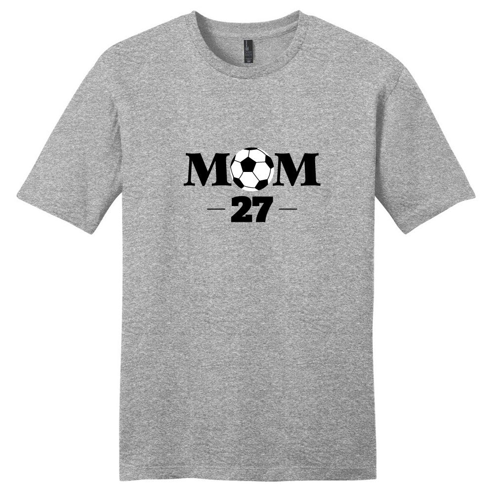 Light Heathered Gray Custom Soccer Mom T-Shirt