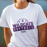 Custom Softball Mom Basic Unisex T-Shirt