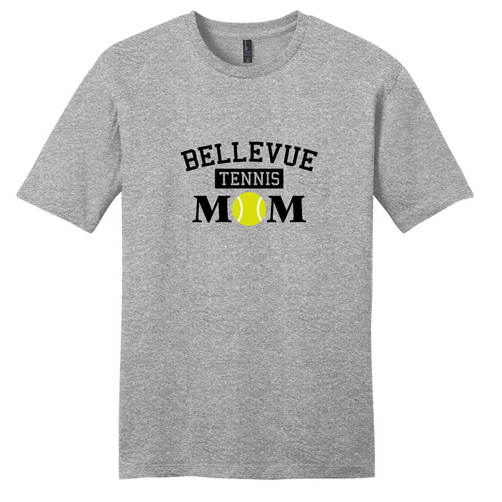 Light Heathered Gray Custom Tennis Mom T-Shirt