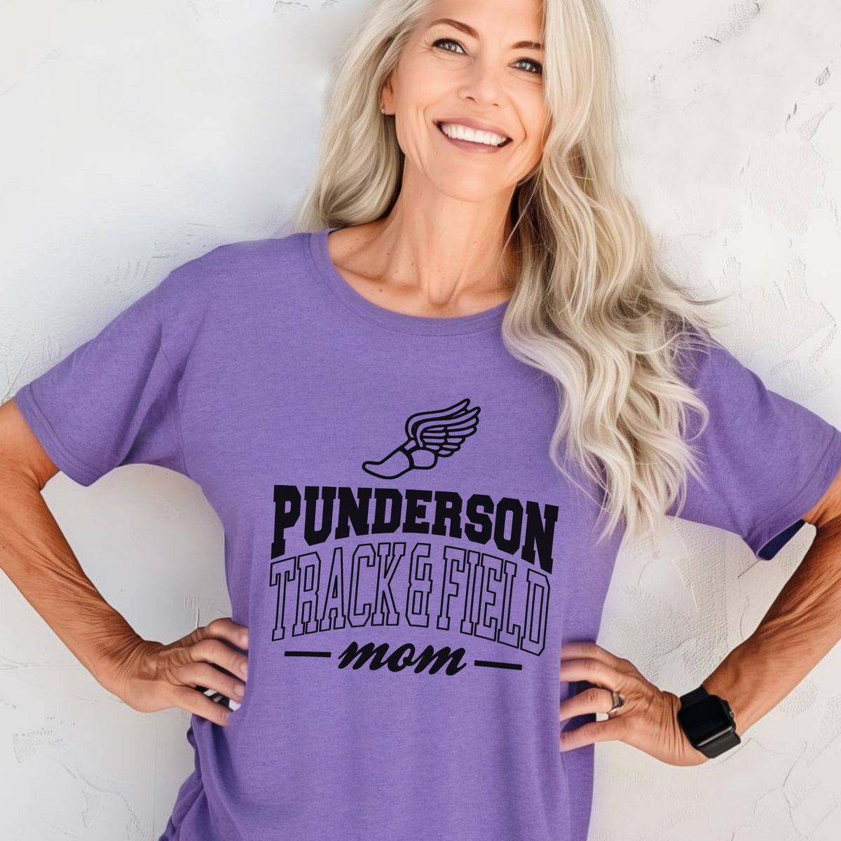 Custom Track & Field Mom Basic Unisex T-Shirt