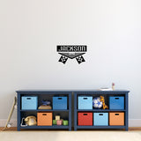 Custom Winner Name Wall Decal 24" wide x 15" tall Sample Image
