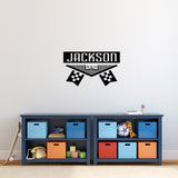 Custom Winner Name Wall Decal 36" wide x 22" tall Sample Image