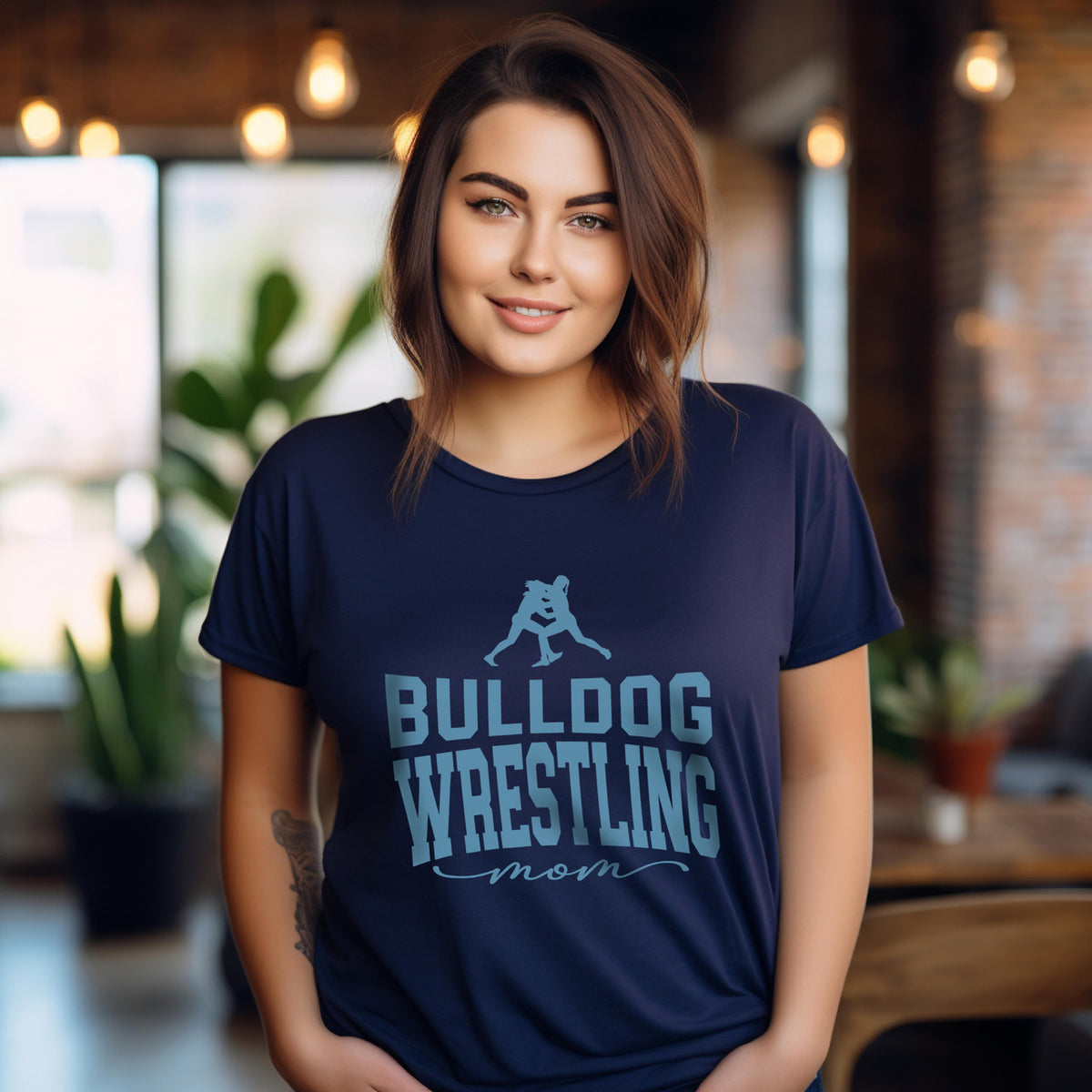Custom Wrestling Mom Basic Unisex T-Shirt