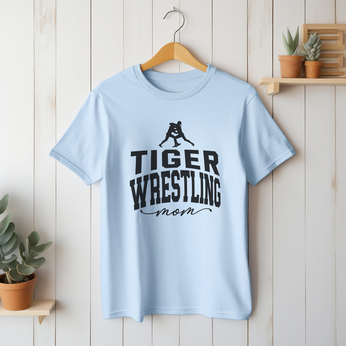Custom Wrestling Mom Basic Unisex T-Shirt