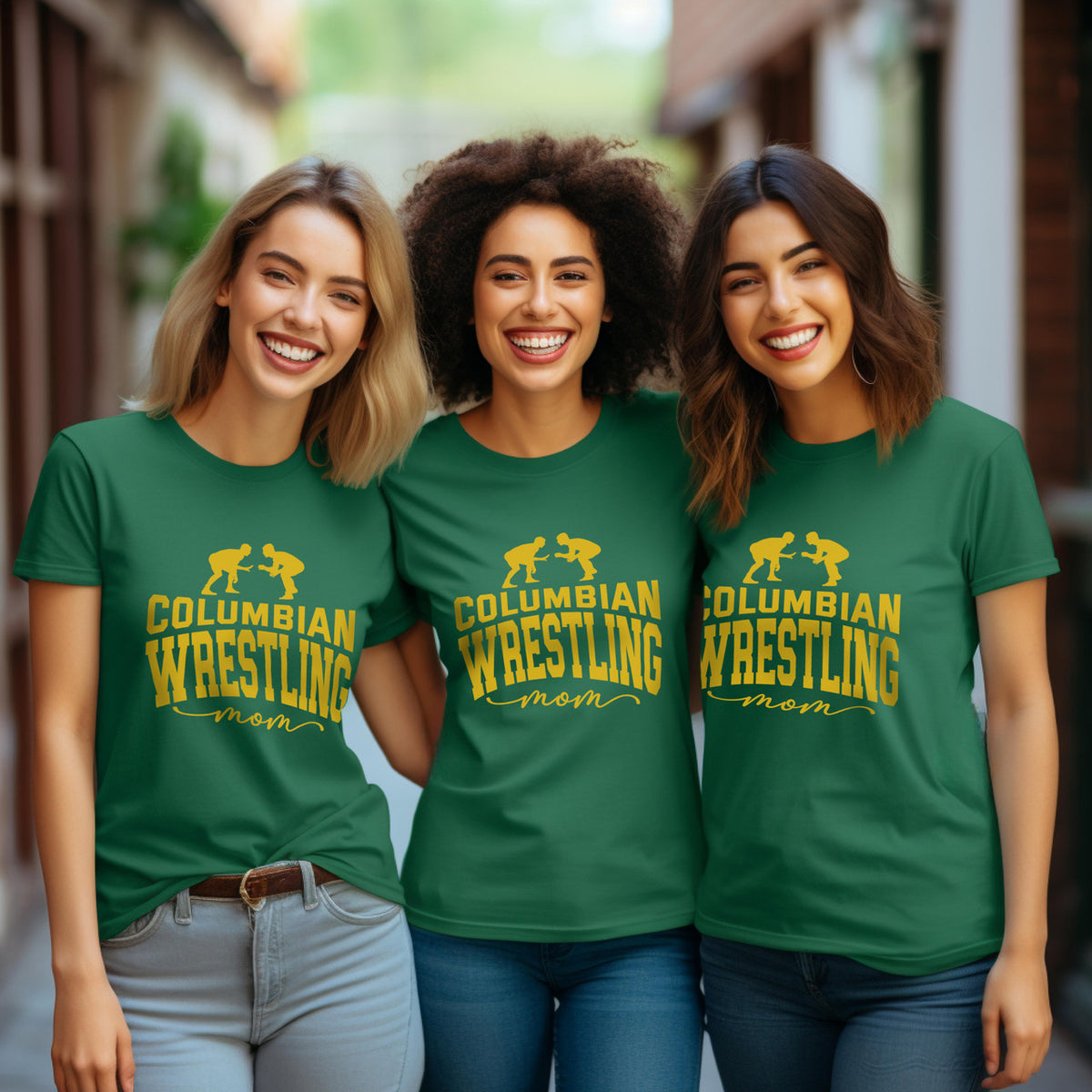 Custom Wrestling Mom Basic Unisex T-Shirt