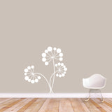 Dandelion Seeds and Stems Wall Decal 33" wide x 36" tall Sample Image