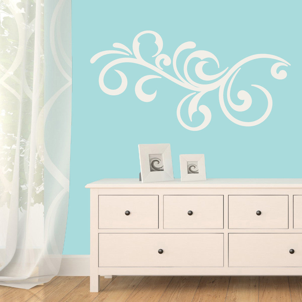 Decorative Scroll Flourish - Wall Decals and Wall Stickers