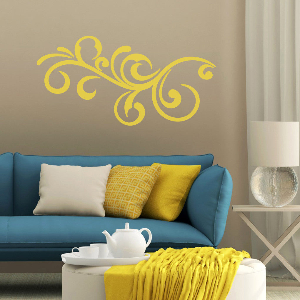 Decorative Scroll Flourish Wall Decal