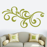 Decorative Scroll Flourish Wall Decals 60" wide x 30" tall Sample Image