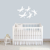 Dragonflies Wall Decals 36" wide  x 22" tall Sample Image