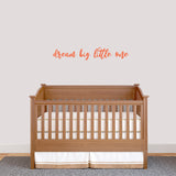 Dream Big Little One Wall Decal 36" wide x 6" tall Sample Image