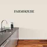 Farmhouse Wall Decal 36" wide x 4" tall Sample Image