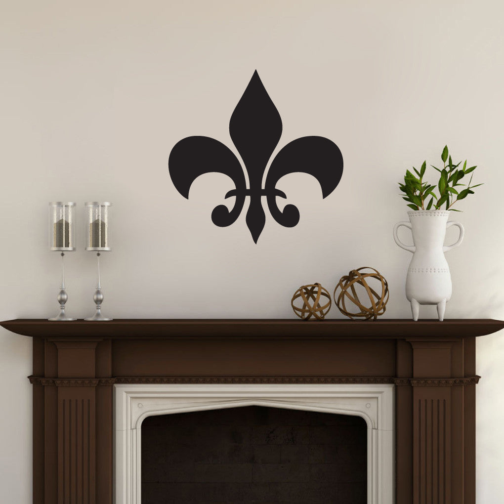 Fleur De Lis Wall Decals 22" wide x 22" tall Sample Image