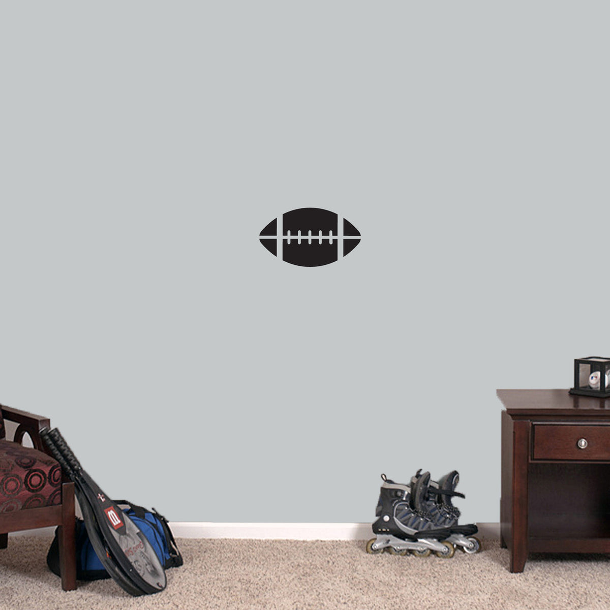 Football Wall Decals 12" wide x 7" tall Sample Image