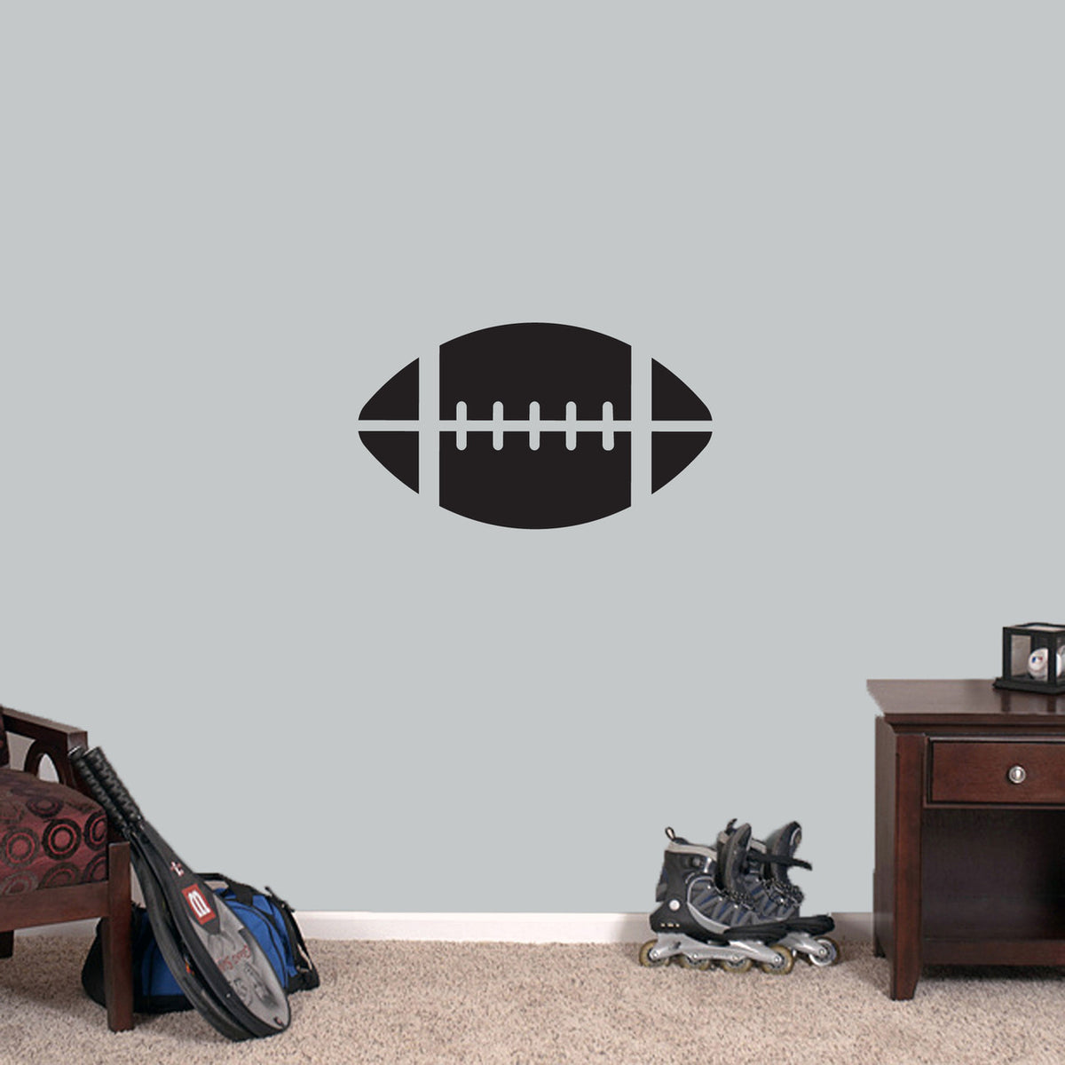 Football Wall Decals 24" wide x 14" tall Sample Image