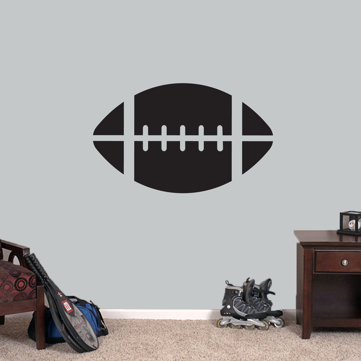 Football Wall Decals 36" wide x 22" tall Sample Image