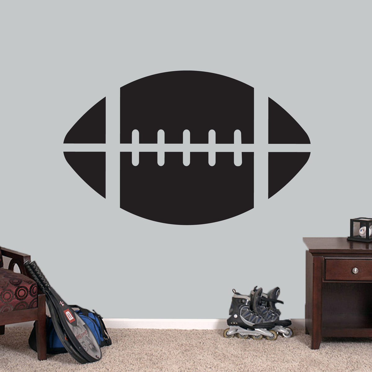 Football Wall Decals 48" wide x 30" tall Sample Image
