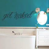 Get Naked Wall Decals 60" wide x 18" tall Sample Image