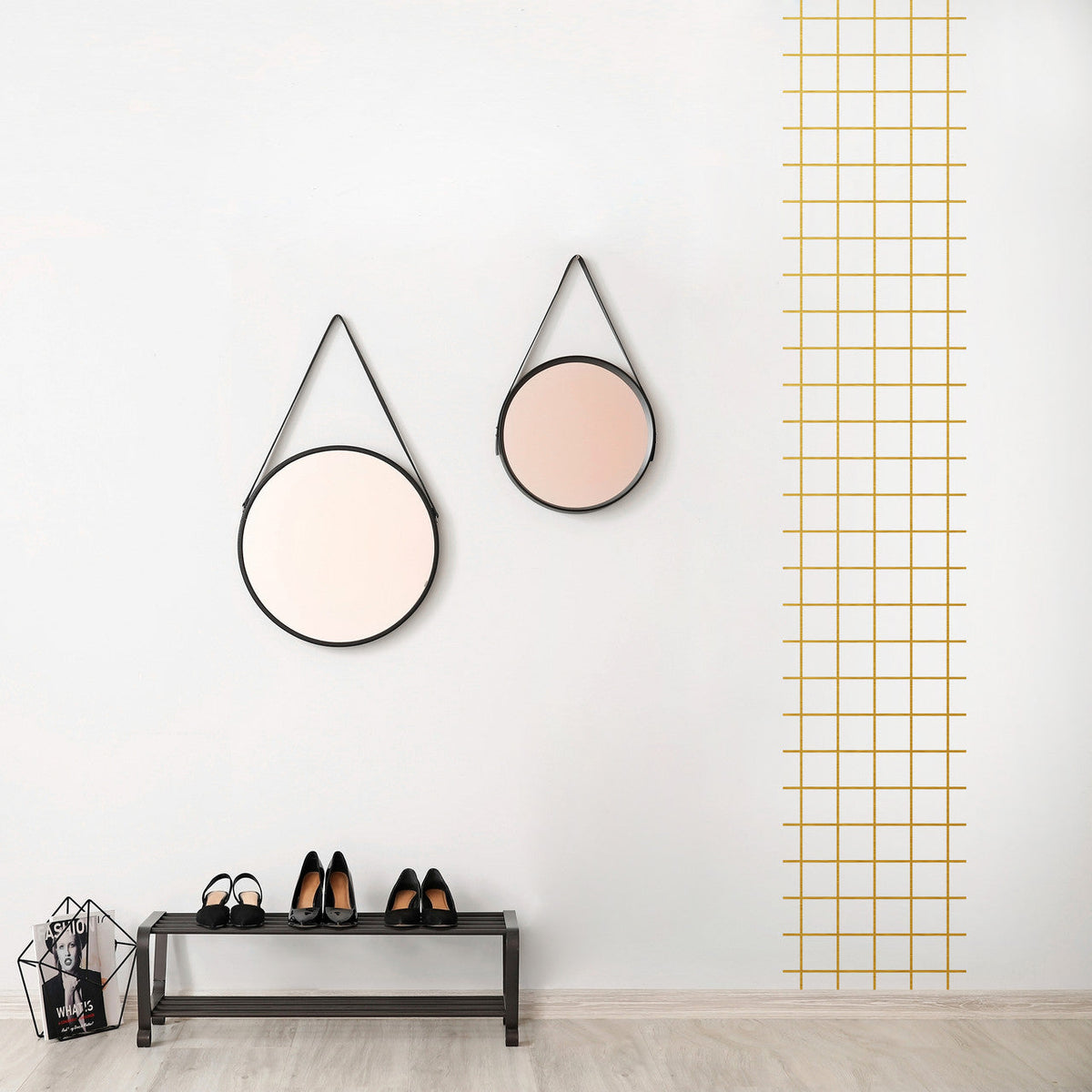 Grid Pattern Wall Decal
