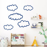 Hand Drawn Clouds Set Wall Decals