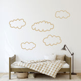Hand Drawn Clouds Set Wall Decals