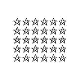 Hand Drawn Stars Set Wall Decals