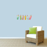 Hanging Flip Flops Printed Wall Decal
