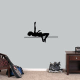 High Jumper Wall Decals 36" wide x 22" tall Sample Image