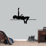 High Jumper Wall Decals 48" wide x 30" tall Sample Image