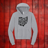 Homegrown Ohio Athletic Heather Youth Unisex Sponge Fleece Hoodie