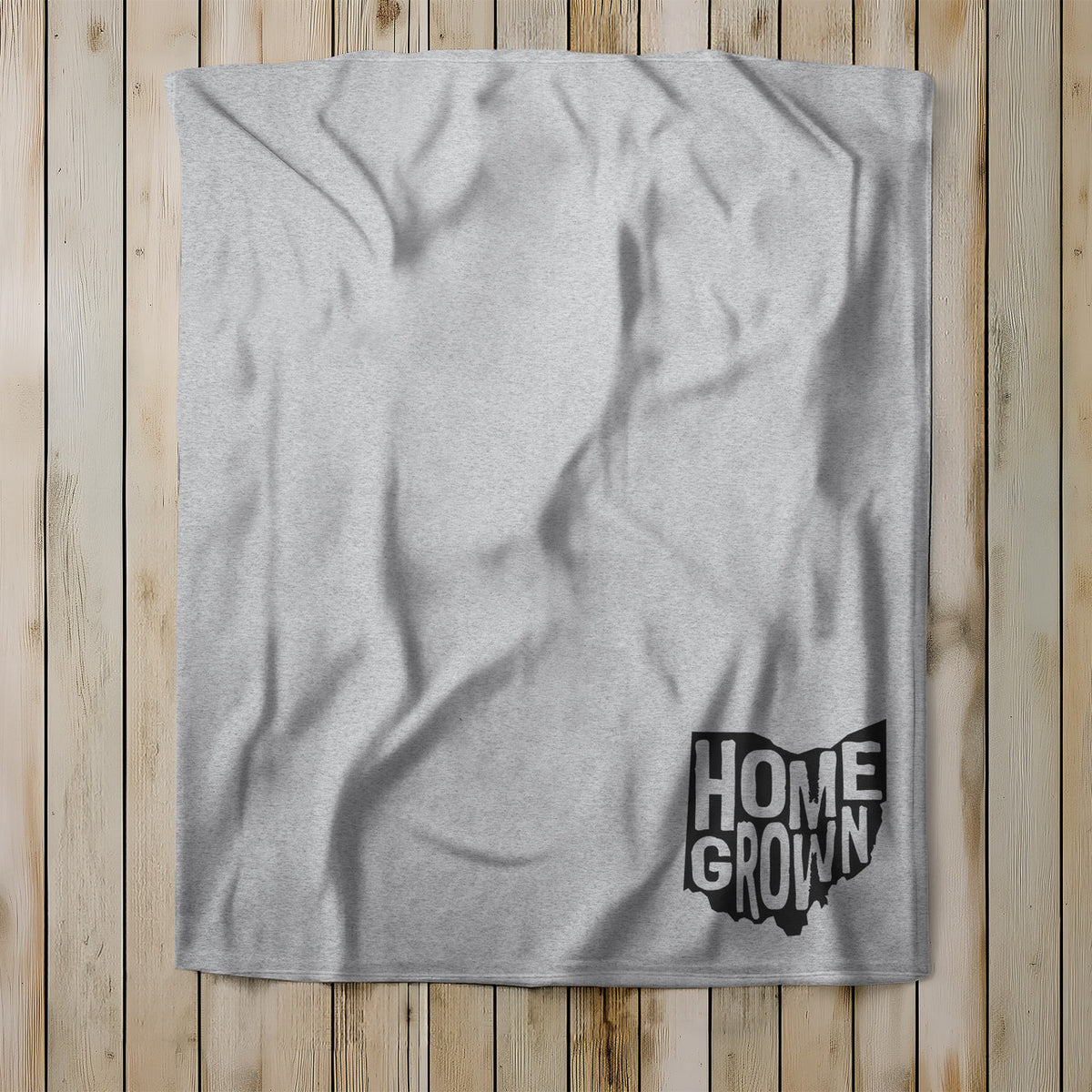 Homegrown Ohio Fleece Sweatshirt Blanket