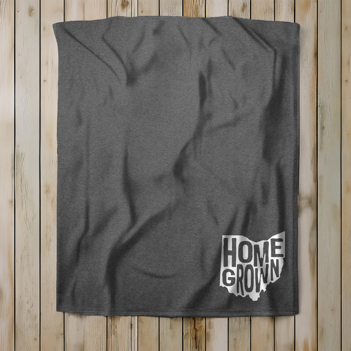 Homegrown Ohio Fleece Sweatshirt Blanket