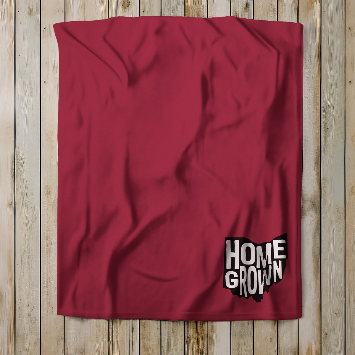 Homegrown Ohio Fleece Sweatshirt Blanket