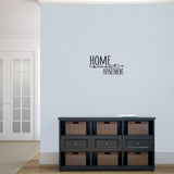 Home Sweet Apartment Wall Decal 18" wide x 10" tall Sample Image